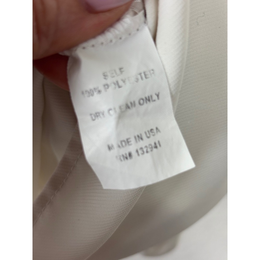 Revolve Amanda Uprichard Womens Lowell Jumpsuit Sz Small Ivory Minimalist Resort - Picture 10 of 11